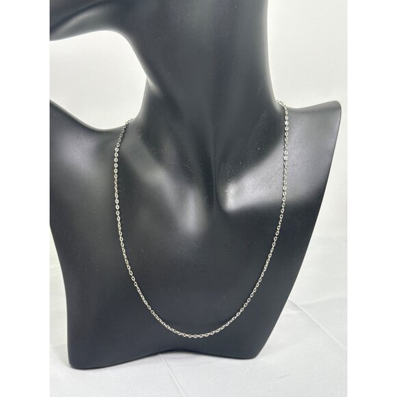 Silver-Tone Necklace With Lobster Clasp For Women - Picture 1 of 4